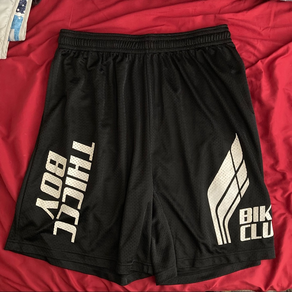 Brendan Schaub Thiccc Boy Bike Club shorts